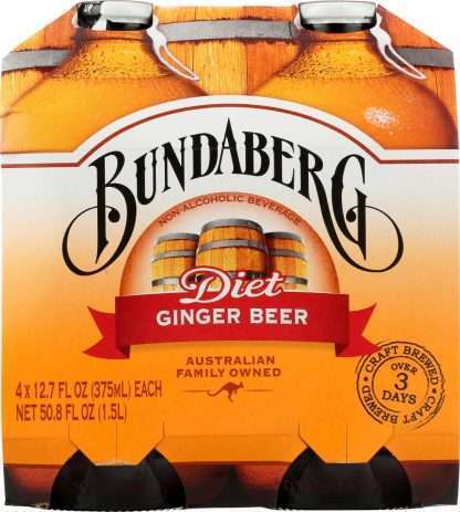 BUNDABERG: Soda Gngr Beer Diet 4Pk, 1500 ml