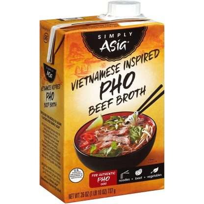 SIMPLY ASIA: Vietnamese Inspired Pho Beef Broth, 26 oz