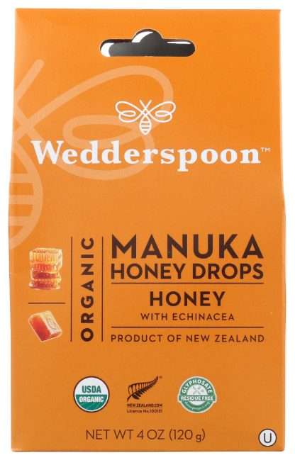 WEDDERSPOON: Manuka Honey Drops Org, 4 oz