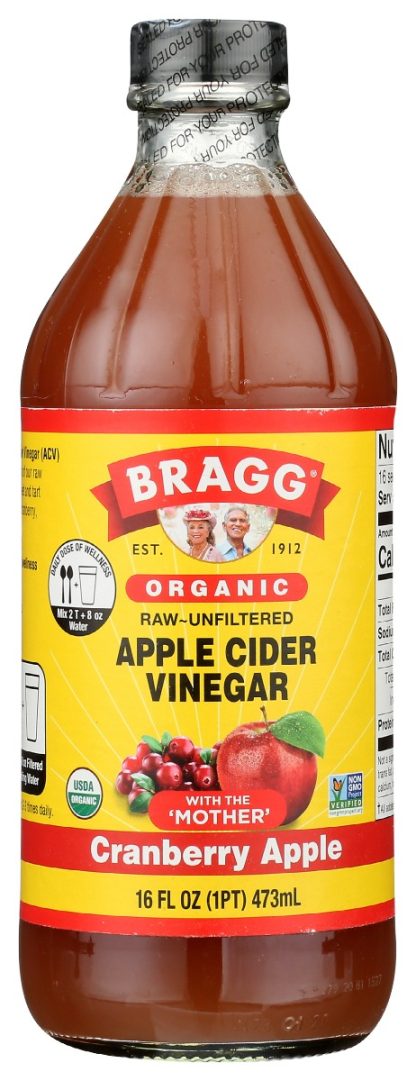 BRAGG: Organic Cranberry Apple Apple Cider Vinegar, 16 oz