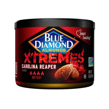 BLUE DIAMOND: Xtremes Carolina Reaper Hot Almonds, 6 oz