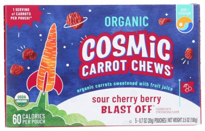 EAT THE CHANGE: Organic Sour Cherry Berry Cosmic Carrot Chews, 3.5 oz