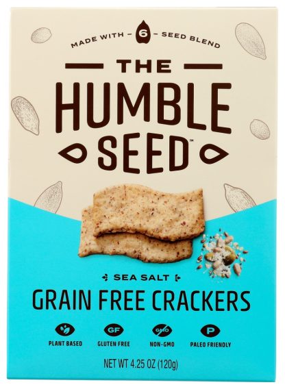THE HUMBLE SEED: Sea Salt Grain Free Crackers, 4.25 oz