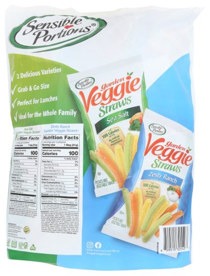 SENSIBLE PORTIONS: Veggie Straws Variety, 7.5 OZ