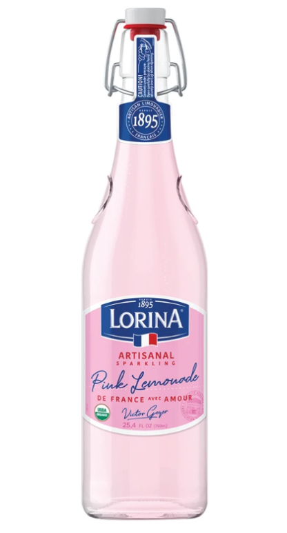 LORINA: Artisanal Sparkling Pink Lemonade, 25.4 FL OZ