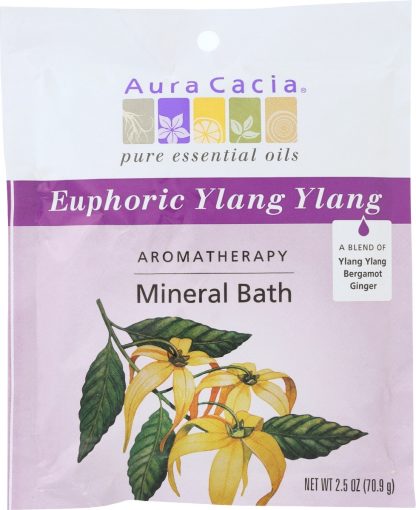 AURA CACIA: Bath Mnrl Euphoric Ylang Ylang, 2.5 oz