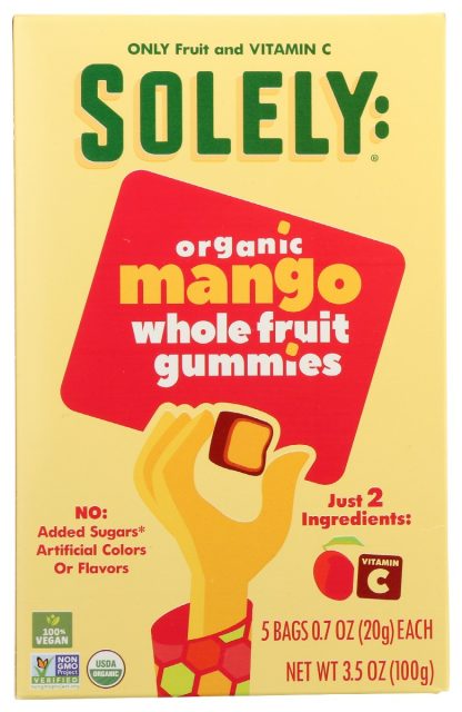 SOLELY: Fruit Gummies Mango, 3.5 oz