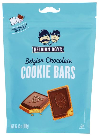 BELGIAN BOYS: Cookie Bar Belgian Choc, 3.5 oz