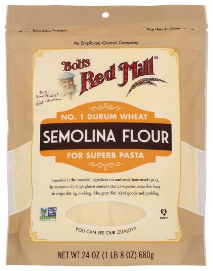 BOBS RED MILL: Flour Semolina, 24 oz