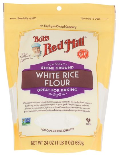 BOBS RED MILL: Flour White Rice, 24 oz