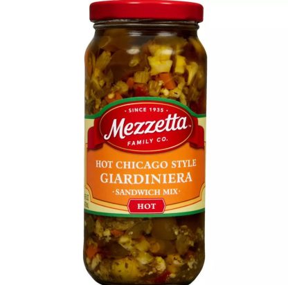 MEZZETTA: Hot Chicago Style Giardiniera Sandwich Mix, 16 oz