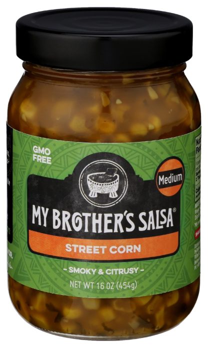 MY BROTHERS SALSA: Street Corn Medium Salsa, 16 oz