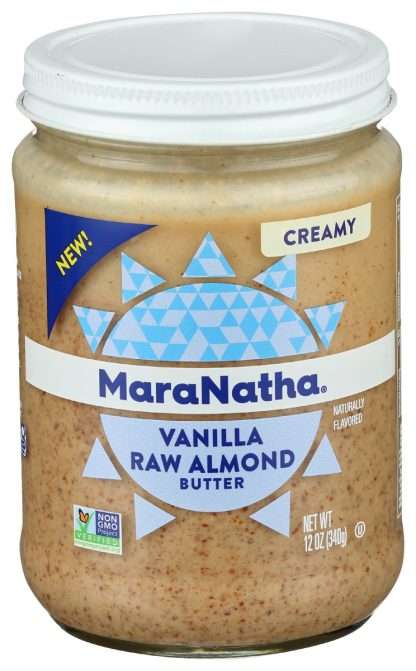 MARANATHA: Vanilla Raw Almond Butter, 12 oz