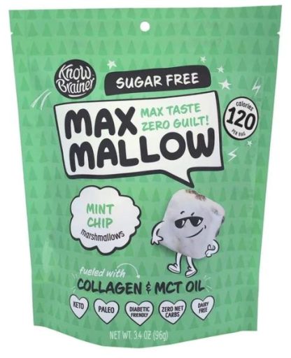 KNOW BRAINER FOODS: Mint Chip Marshmallows, 96 gm