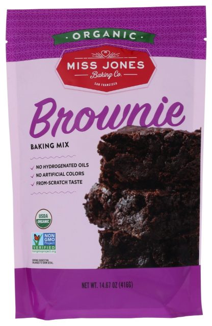 MISS JONES BAKING CO: Organic Brownie Baking Mix, 14.67 oz