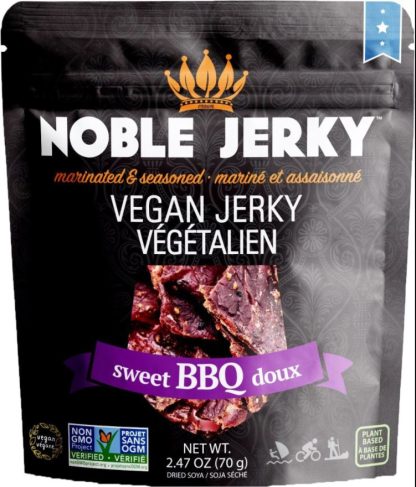 NOBLE JERKY: Sweet Bbq Vegan Jerky, 2.47 oz