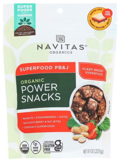 NAVITAS: Organic Power Snacks Pb and J Org, 8 oz
