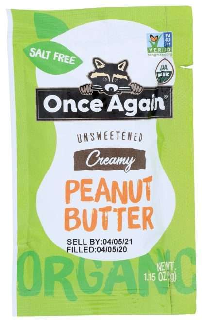 ONCE AGAIN: Organic Creamy Peanut Butter, 1.15 oz