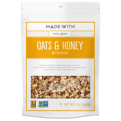 MADE WITH: Oats and Honey Granola, 12 oz