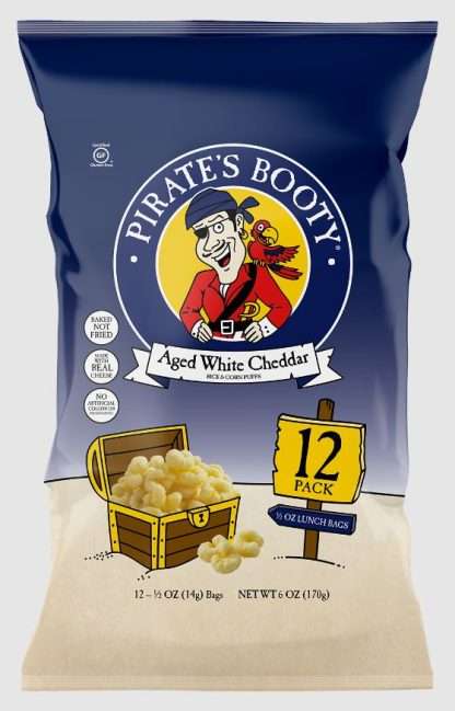 PIRATE BRANDS: Pirates Booty Aged White Cheddar 12 Count, 6 oz