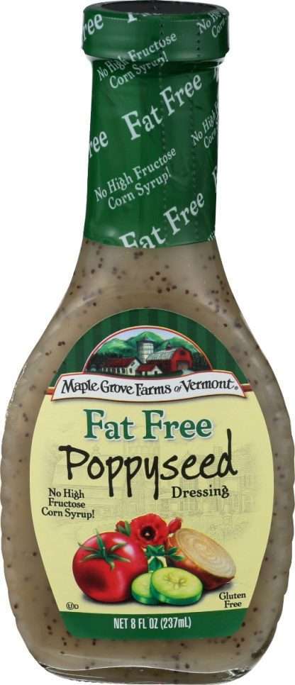 MAPLE GROVE: Fat Free Poppyseed Dressing, 8 oz
