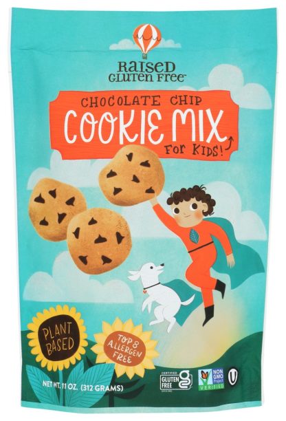 RAISED GLUTEN FREE: Chocolate Chip Cookie Mix, 11 oz