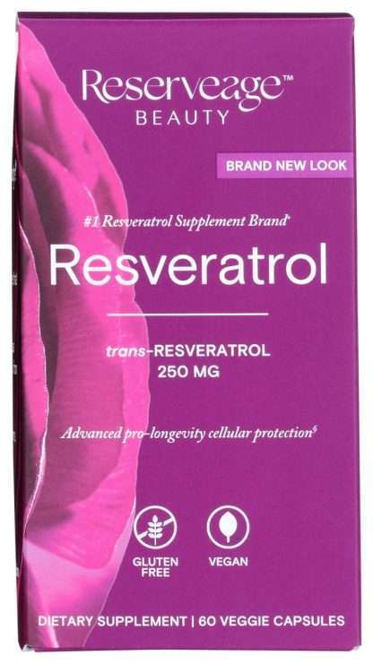 RESERVEAGE: Resveratrol 250mg, 60 cp