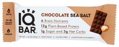 IQ BAR: Chocolate Sea Salt Bar, 1.6 oz