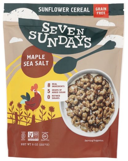 SEVEN SUNDAYS: Maple Sea Salt Sunflower Cereal, 8 oz