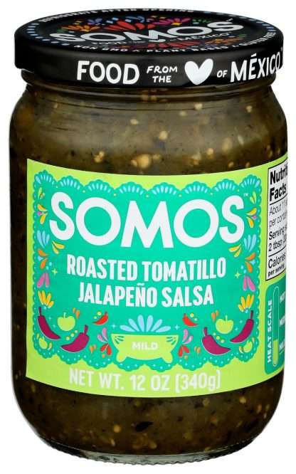 SOMOS: Roasted Tomatillo Jalapeno Salsa, 12 oz