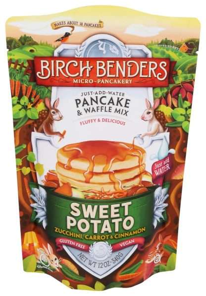 BIRCH BENDERS: Sweet Potato Pancake and Waffle Mix, 12 oz
