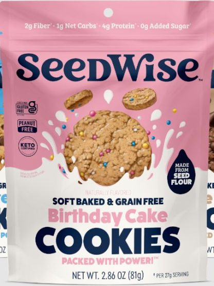 SEEDWISE: Birthday Cake Cookies, 2.85 oz