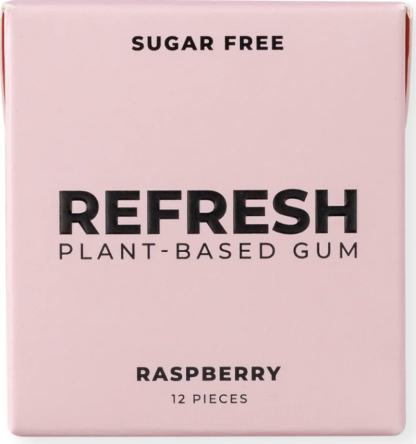 REFRESH GUM: Gum Raspberry, 12 pc
