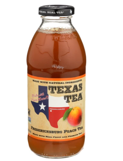TEXAS TEA: Fredericksburg Peach Tea, 16 FL OZ