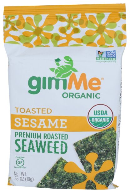 GIMME: Premium Organic Seaweed Toasted Sesame, 0.35 oz