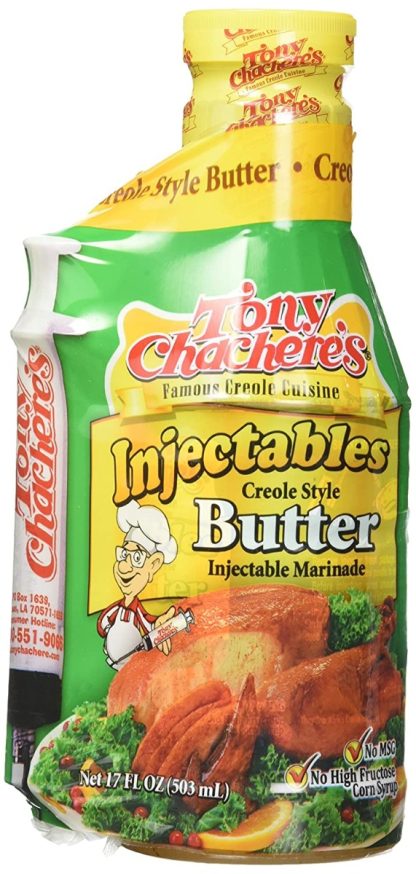 TONY CHACHERES: Creole Style Butter Injectable Marinade, 17 oz