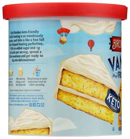 BIRCH BENDERS: Keto Vanilla Frosting, 10 oz