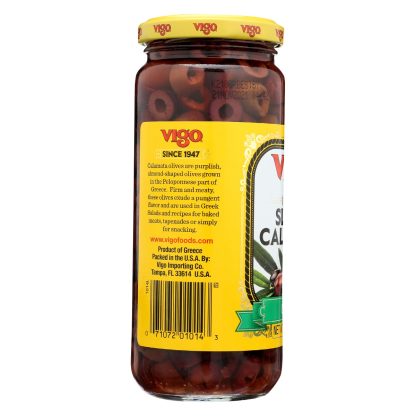 VIGO: Sliced Calamata Olives, 6 oz