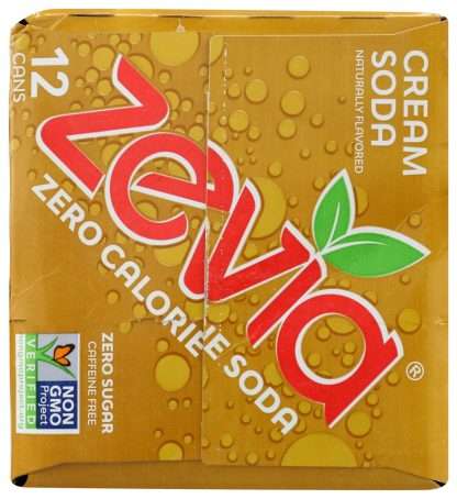 ZEVIA: Zero Calorie Cream Soda, 144 FL OZ