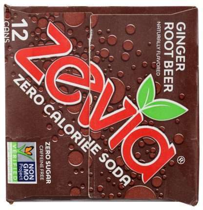 ZEVIA: Zero Calorie Ginger Root Beer Soda, 144 FL OZ