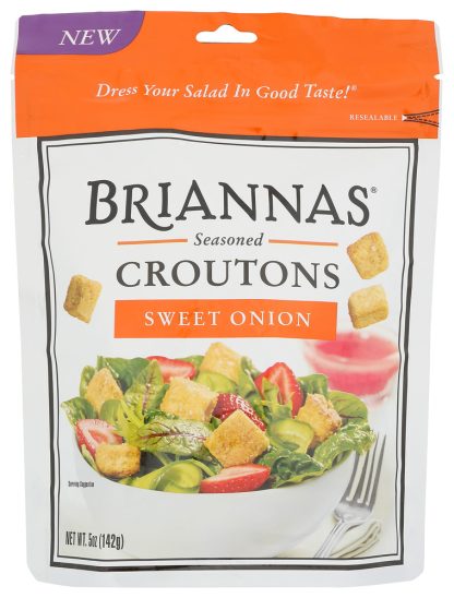 BRIANNAS: Croutons Poppy Seed, 5 OZ