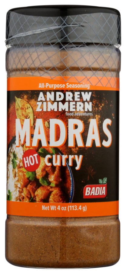 ANDREW ZIMMERN: Seasoning Madras Ht Curry, 4 oz