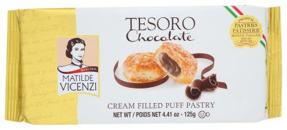 VICENZI: Puff Pastry Tesoro Chocolate, 4.41 OZ