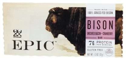 EPIC: Uncured Bison Bacon Cranberry Bar, 1.3 oz