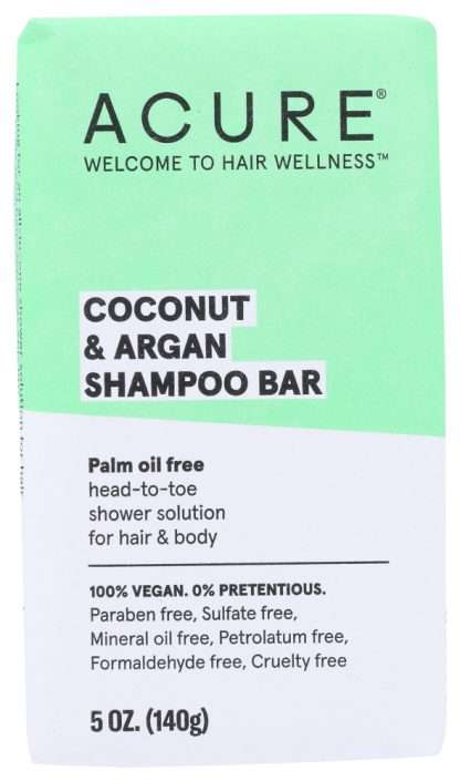ACURE: Shampoo Bar Coconut Argan, 5 oz