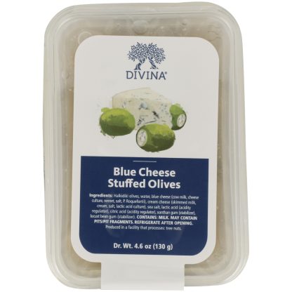 DIVINA: Blue Cheese Stuffed Olives, 4.60 oz