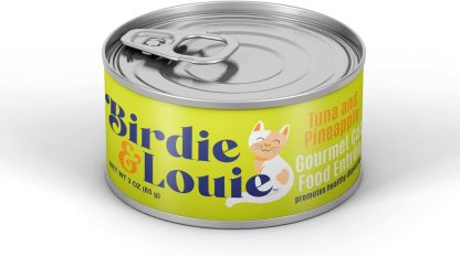BIRDIE & LOUIE: Tuna and Pineapple Wet Cat Food Gourmet Entrees, 3 oz