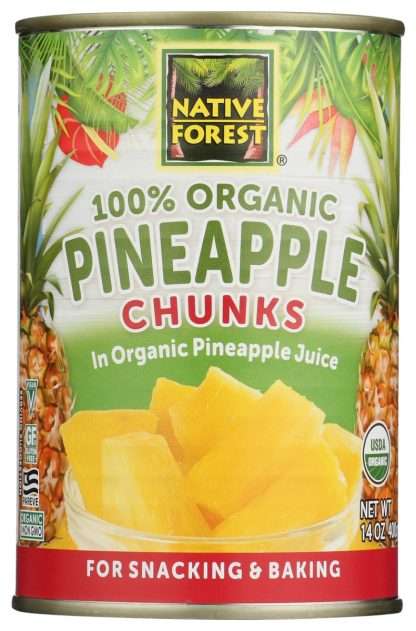 NATIVE FOREST: Organic Pineapple Chunks, 14 oz