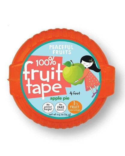 PEACEFUL FRUITS: Apple Pie Candy Fruit Tape, 0.5 oz