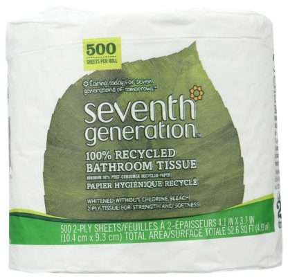 SEVENTH GENERATION: 100 Percent Recycled Bathroom Tissue 2 Ply, 1 ea